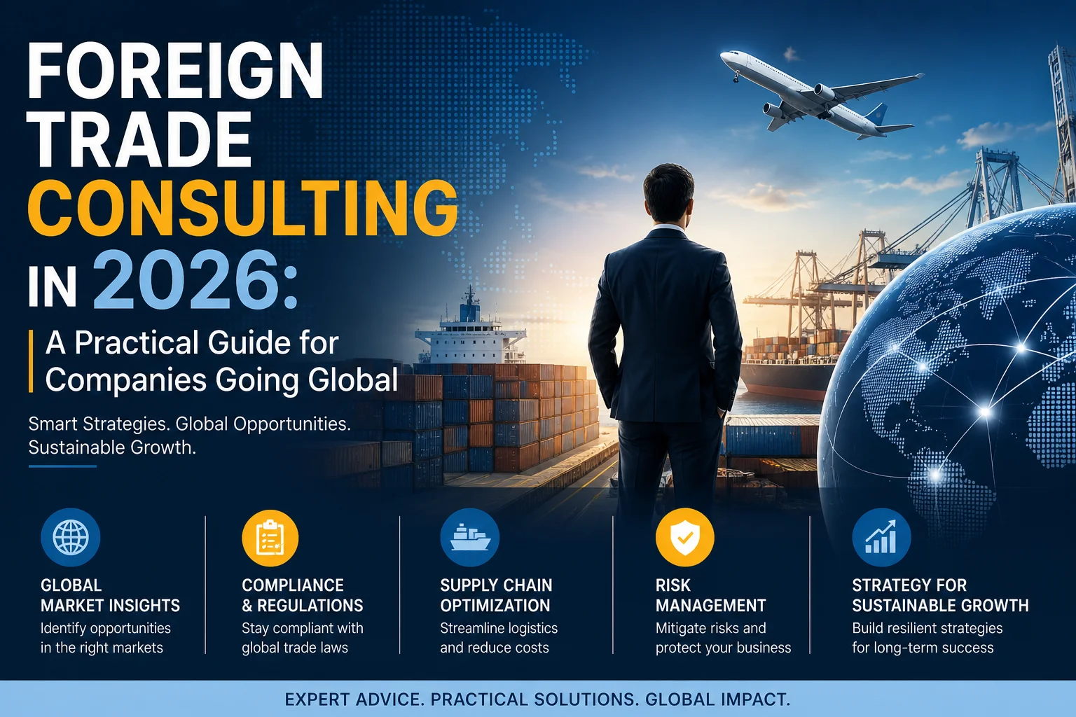 Foreign trade consulting — strategic guidance for companies expanding globally, by Trade Globe Consultants