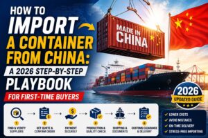 how to import a container from china