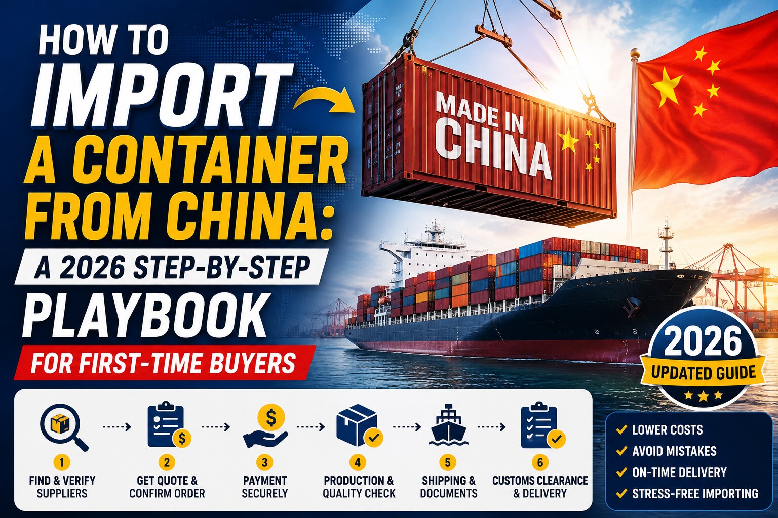 How to import a container from China — 2026 step-by-step playbook by Trade Globe Consultants