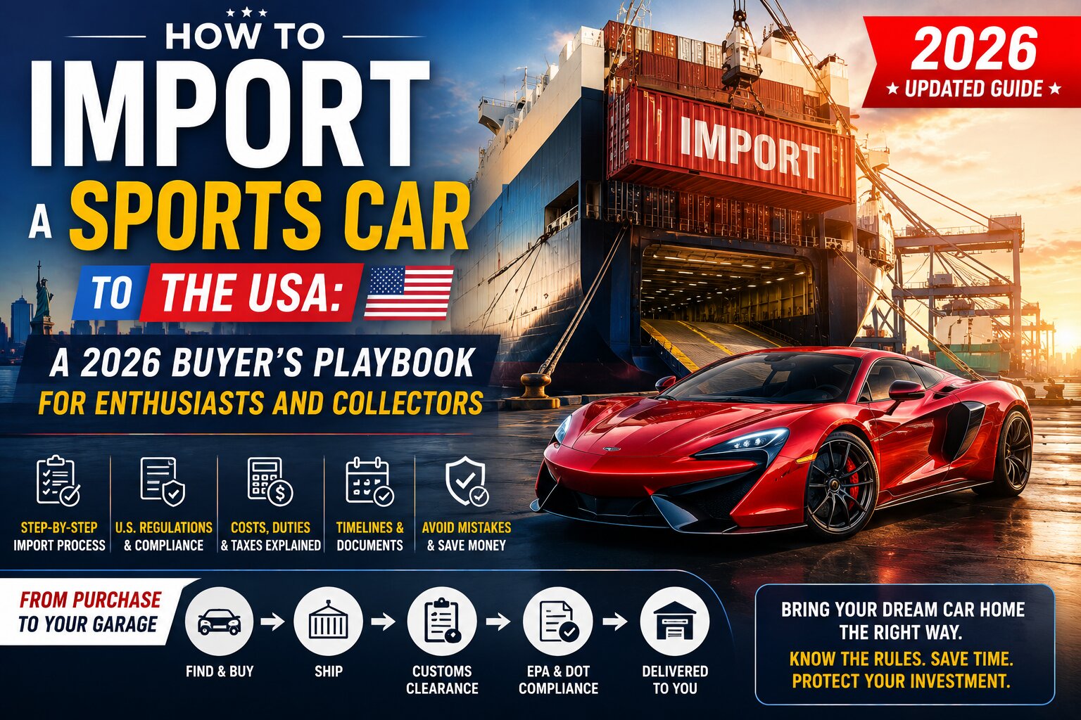 featured image for the blog post "how to import a sports car"