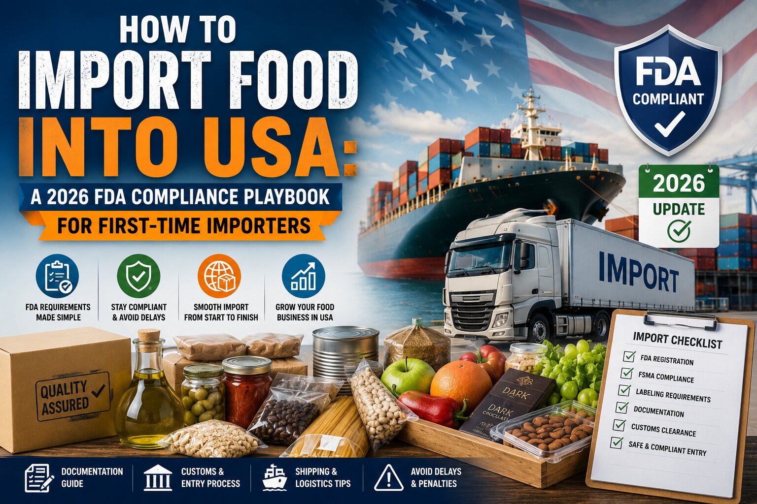 how to import food from usa