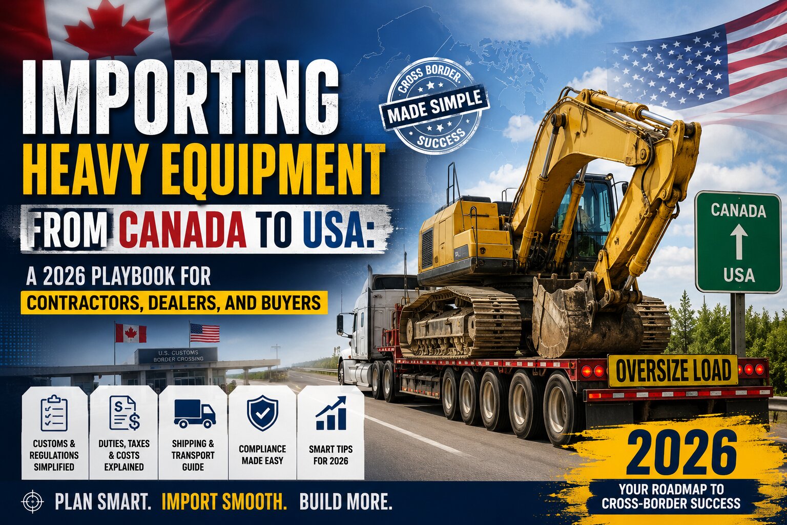 importing heavy equipment from canada