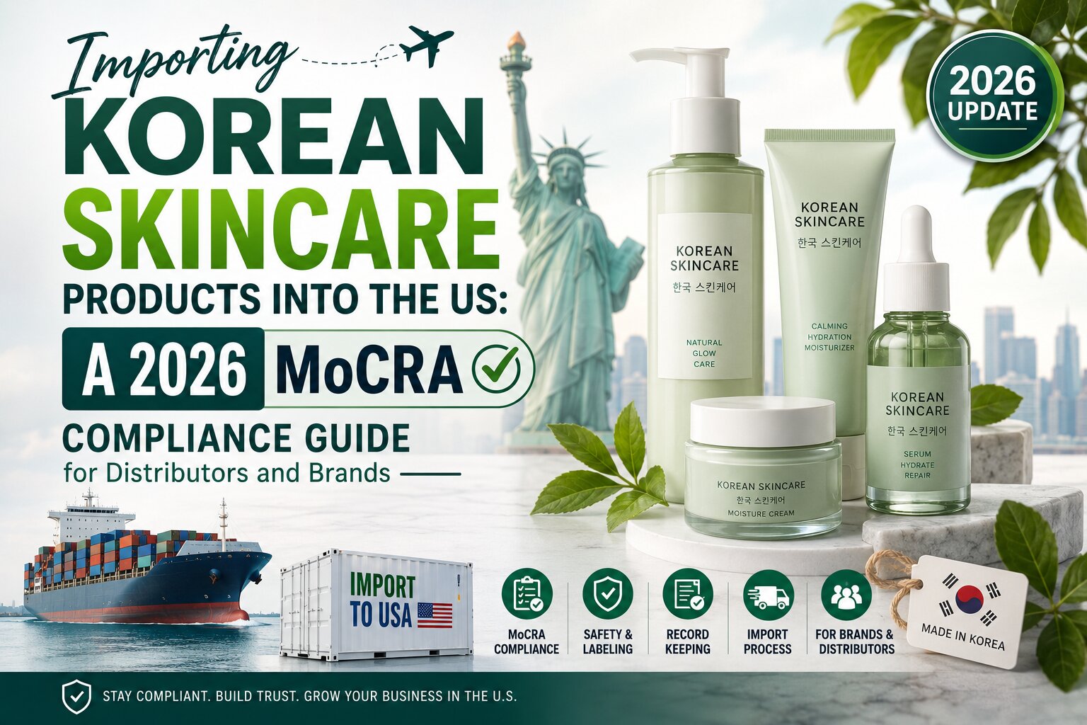 importing korean skincare products into the usa