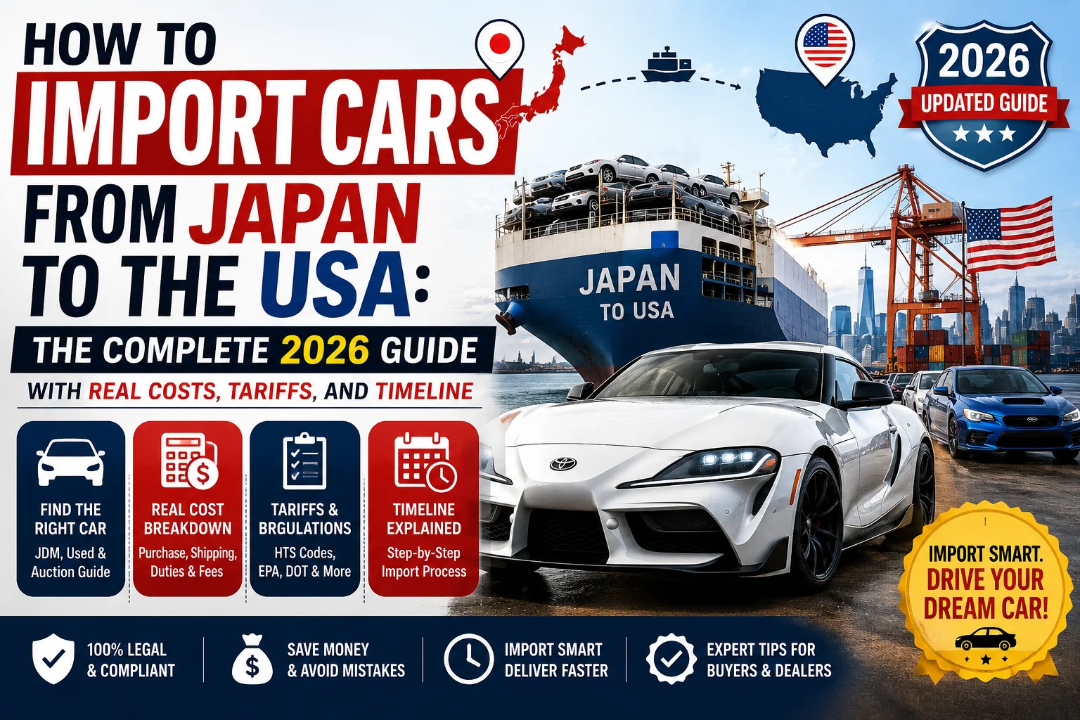 how to import cars from japan to the usa