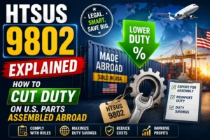 HTSUS 9802 explained