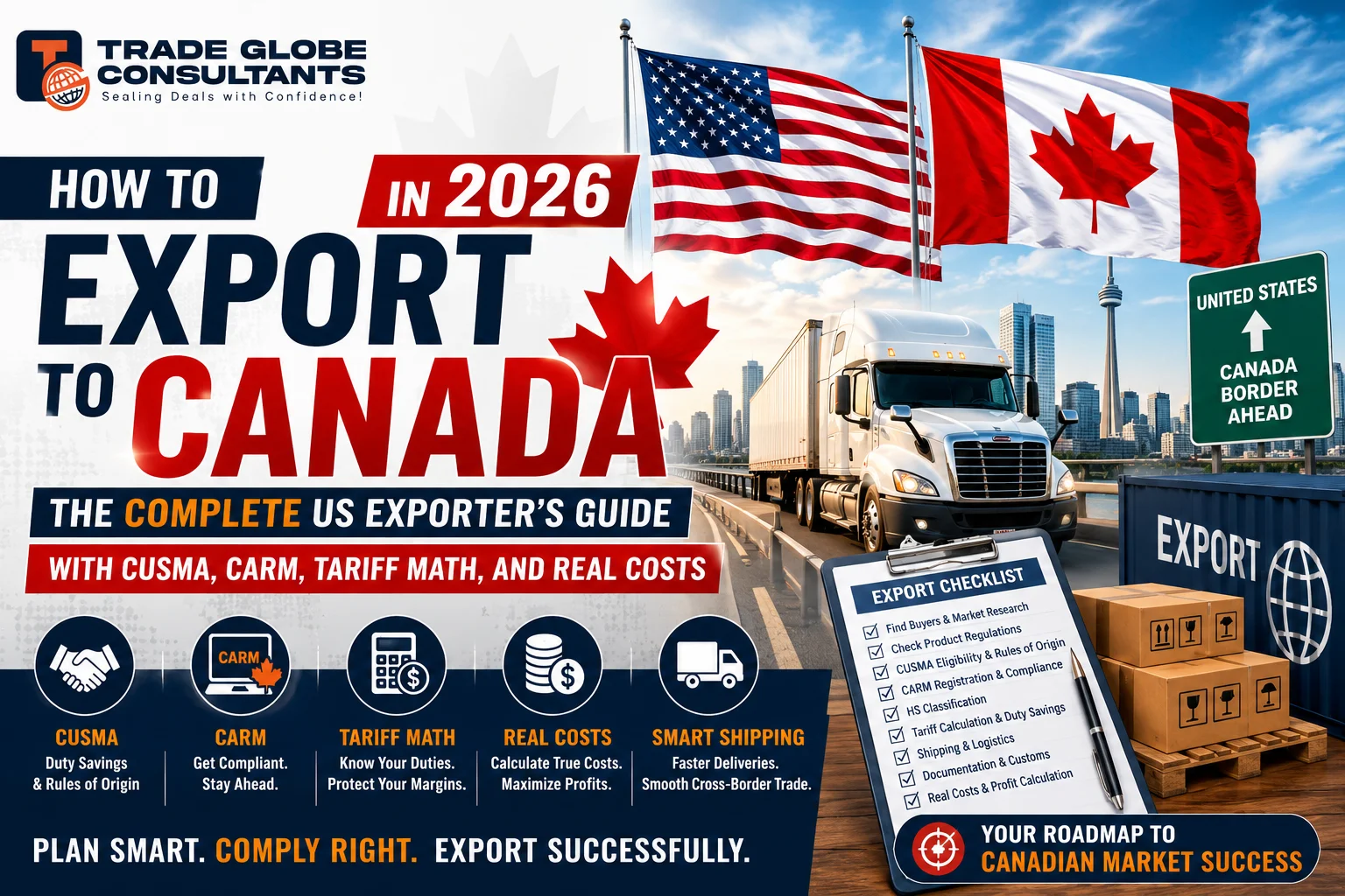 how to export to canada