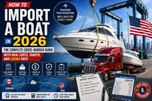 how to import a boat
